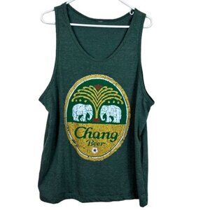 VTG Y2K Chang Beer Thailand Muscle Tank 90s Americana Sz M